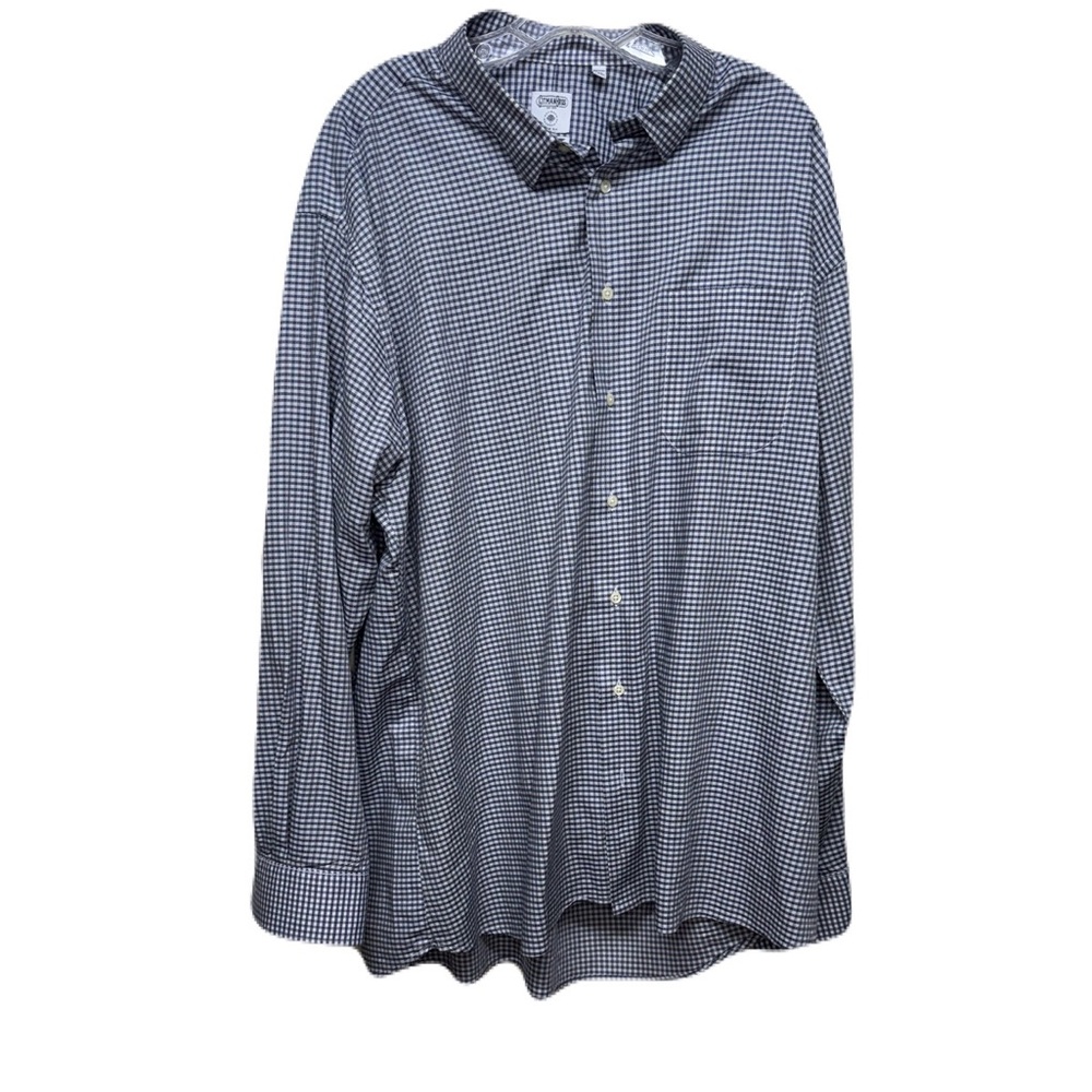 Gitman Brothers White & Gray Patterned Long Sleev… - image 1